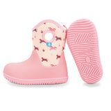 Jan & Jul Toasty-Dry Lite Winter Boots - Pink Ponies-BTL-PPN 6-Pumpkin Pie Kids Canada
