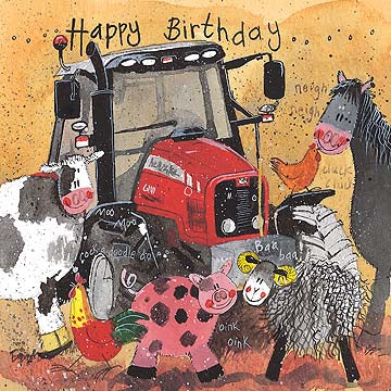 Alex Clark Tractor Birthday Card-5199-AC206-Pumpkin Pie Kids Canada