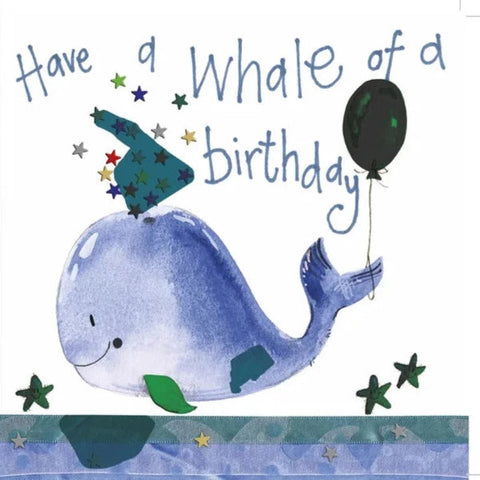 Alex Clark Whale Birthday Card-5199-S63-Pumpkin Pie Kids Canada