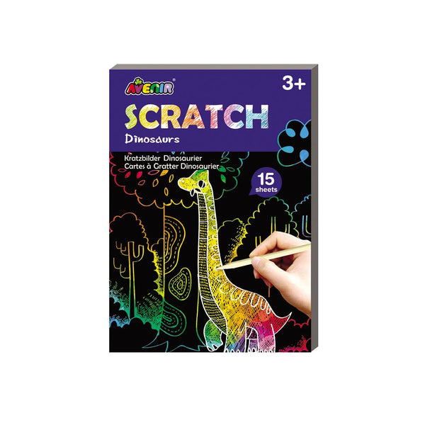 Avenir Mini Scratch Book Dino-CH191601-Pumpkin Pie Kids Canada