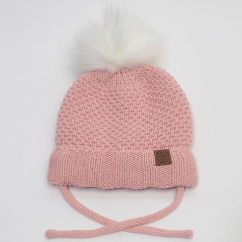 Calikids Knit Hat - Pink-W2102 PK L-Pumpkin Pie Kids Canada