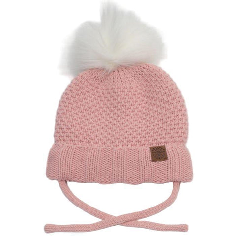 Calikids Knit Hat - Pink-W2102 PK L-Pumpkin Pie Kids Canada