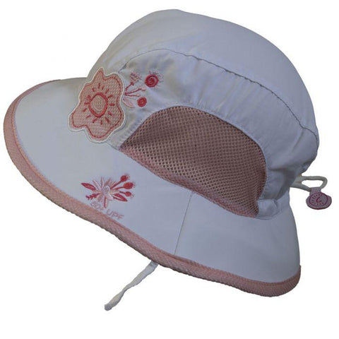 Calikids UV Bucket Hat - White-Pumpkin Pie Kids Canada