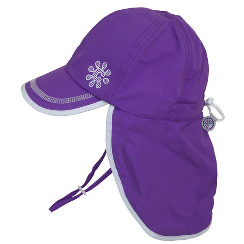 Calikids UV Flap Hat - Purple-Pumpkin Pie Kids Canada