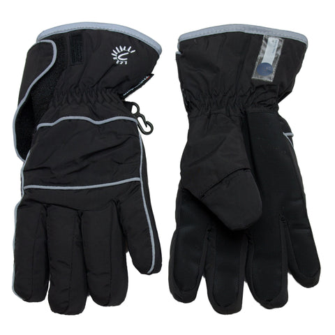 Calikids Waterproof Gloves - Black-W0128 BK S-Pumpkin Pie Kids Canada