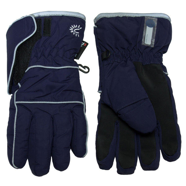 Calikids Waterproof Gloves - Navy-W0128 NY S-Pumpkin Pie Kids Canada