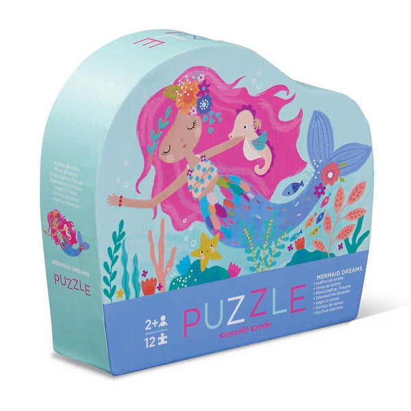 Crocodile Creek 12pc Mini Puzzle - Mermaid Dreams-41192-Pumpkin Pie Kids Canada