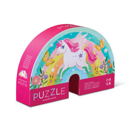Crocodile Creek 12pc Mini Puzzle - Sweet Unicorn-41197-Pumpkin Pie Kids Canada