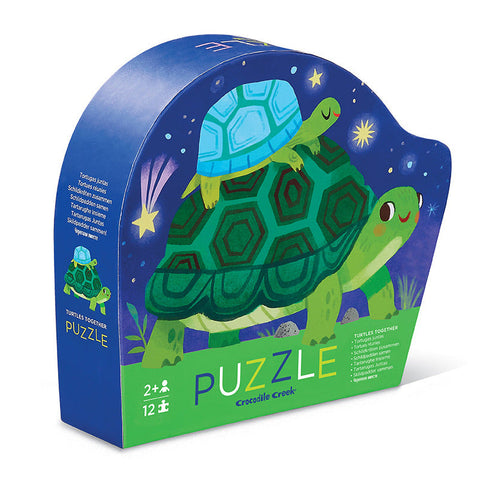 Crocodile Creek 12pc Mini Puzzle - Turtles Together-41196-Pumpkin Pie Kids Canada