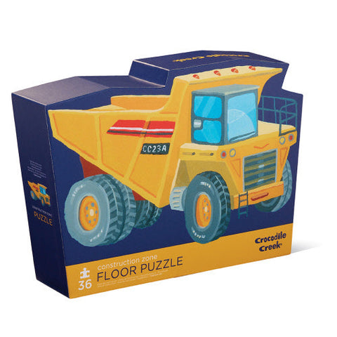 Crocodile Creek 36pc Floor Puzzle - Construction Zone-40790-Pumpkin Pie Kids Canada