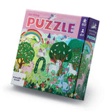 Crocodile Creek 60pc Foil Puzzle - Sparkling Unicorn-79053-Pumpkin Pie Kids Canada