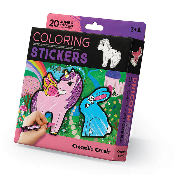 Crocodile Creek Coloring Stickers - Unicorn-75453-Pumpkin Pie Kids Canada