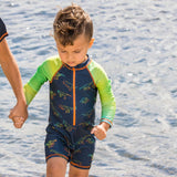 Deux Par Deux 1pc Rashguard - Dino-Pumpkin Pie Kids Canada