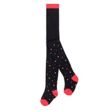 Deux Par Deux Tights - Polk Dot-Pumpkin Pie Kids Canada