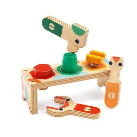 Djeco Bricolou Tool Bench-Pumpkin Pie Kids Canada