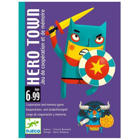 Djeco Hero Town Card Game-DJ05143-Pumpkin Pie Kids Canada