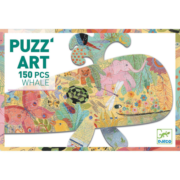 Djeco Puzz'art Puzzle 150pc - Whale-DJ07658-Pumpkin Pie Kids Canada