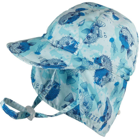 Dozer Flap Hat - Pufferfish Blue-HCY-0074-300 S-Pumpkin Pie Kids Canada