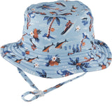 Dozer Reversible Bucket Hat - Makai Blue-Pumpkin Pie Kids Canada