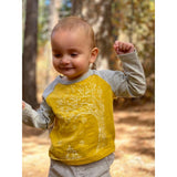 Ettie & H Ruan T-Shirt - Leaves-EH135D 3-6M-Pumpkin Pie Kids Canada