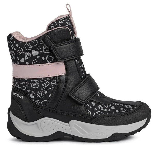 Geox Sentiero Boot - Black-Pumpkin Pie Kids Canada