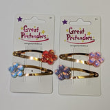 Great Pretenders Shimmer Flower Hair Clips 2pc-Pumpkin Pie Kids Canada