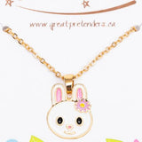 Great Pretenders Spring Bunny Necklace-86134-Pumpkin Pie Kids Canada