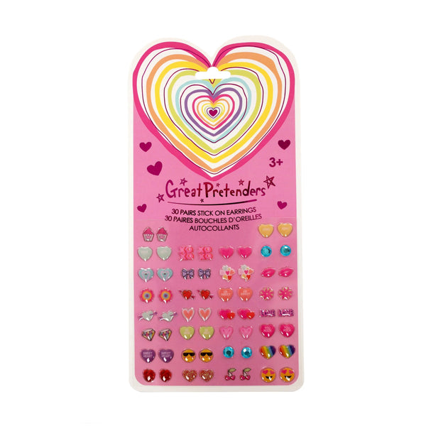 Great Pretenders Sticker Earings - Heart-Pumpkin Pie Kids Canada