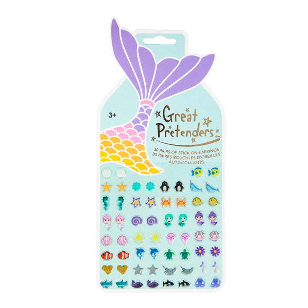 Great Pretenders Sticker Earings - Mermaid-Pumpkin Pie Kids Canada