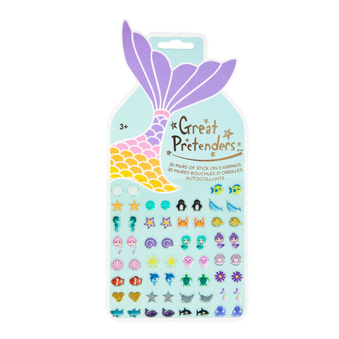 Great Pretenders Sticker Earings - Mermaid-Pumpkin Pie Kids Canada