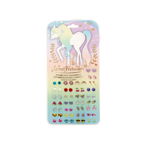 Great Pretenders Sticker Earrings - Whimsical Unicorn-Pumpkin Pie Kids Canada