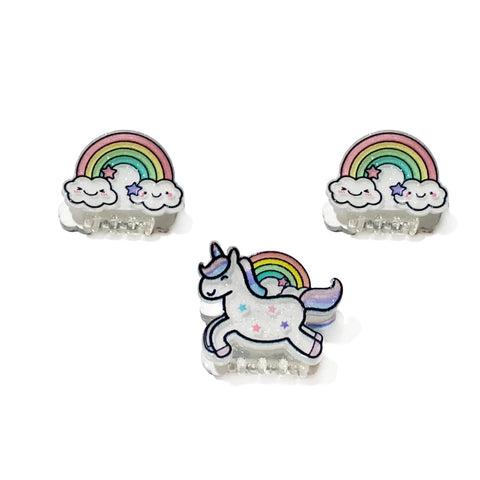 Great Pretenders Unicorn Rainbow Mini Hairclips-88078-Pumpkin Pie Kids Canada
