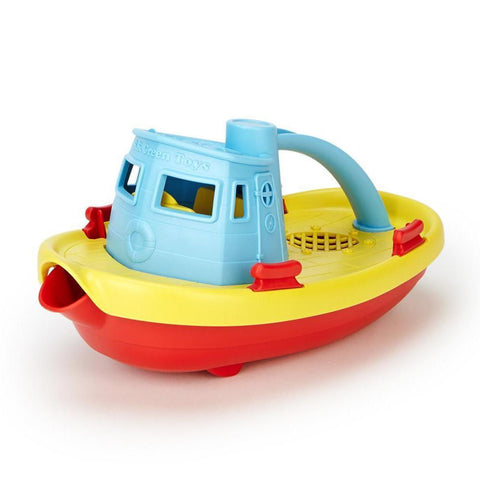 Green Toys Tugboat - Blue-TUG01R-B-Pumpkin Pie Kids Canada