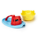Green Toys Tugboat - Red-TUG01R-R-Pumpkin Pie Kids Canada