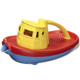 Green Toys Tugboat - Yellow-TUG01R-Y-Pumpkin Pie Kids Canada