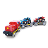 Hape Race Car Transporter-E3735-Pumpkin Pie Kids Canada