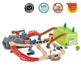 Hape Railway Bucket Builder Set-E3764-Pumpkin Pie Kids Canada