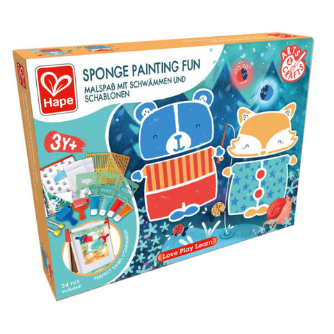 Hape Sponge Painting Fun-E1067-Pumpkin Pie Kids Canada