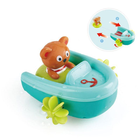 Hape Tubing Pull-Back Boat-E0217-Pumpkin Pie Kids Canada