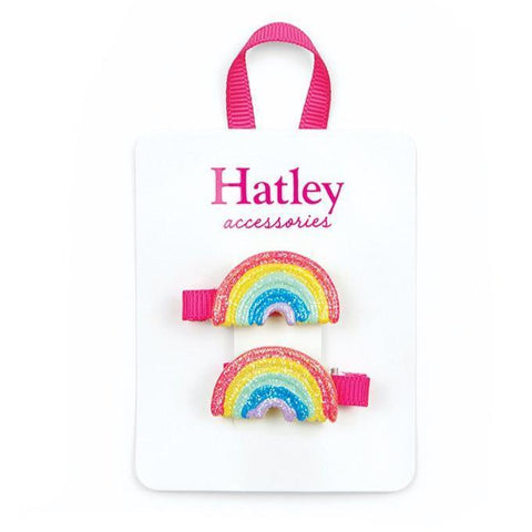 Hatley Double Rainbow Hair Clips-Pumpkin Pie Kids Canada