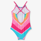 Hatley Gather Front Swimsuit - Psychedelic Heart-S23RAK1381 3-Pumpkin Pie Kids Canada