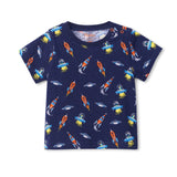 Hatley Graphic Top - Retro Rockets-S20RRI1300 3-6M-Pumpkin Pie Kids Canada