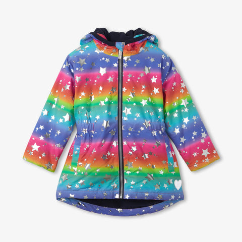 Swimming With The Neon Rainbow Fish Kids Rain Jacket by Dovetail Desig –  PAOM