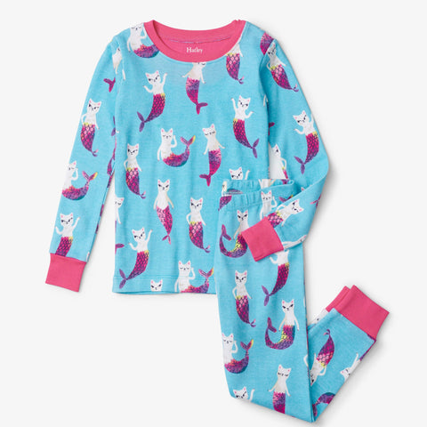 Hatley Pajama Set - Mermaid Cat-Pumpkin Pie Kids Canada