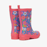 Hatley Rain Boot - Retro Floral-S23RFK1367 6-Pumpkin Pie Kids Canada