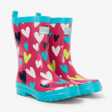 Hatley Rain Boots - Confetti Hearts-Pumpkin Pie Kids Canada
