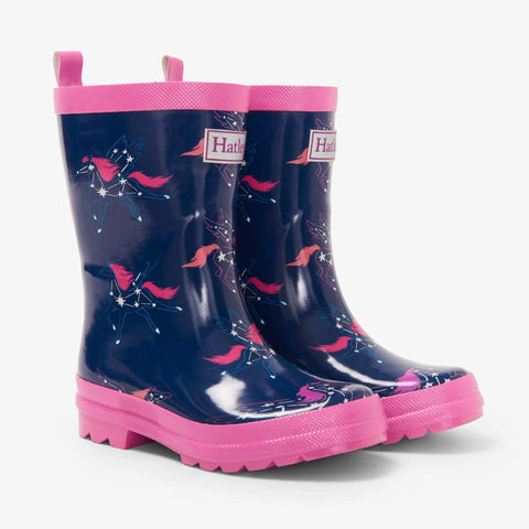 Hatley Rain Boots - Pegasus Constellations-F22PSK1366 6-Pumpkin Pie Kids Canada
