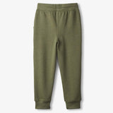 Hatley Slim Fit Jogger - Green Melange-Pumpkin Pie Kids Canada