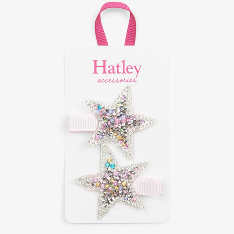 Hatley Twinkle Stars Hair Clips-F19GSH0037-Pumpkin Pie Kids Canada