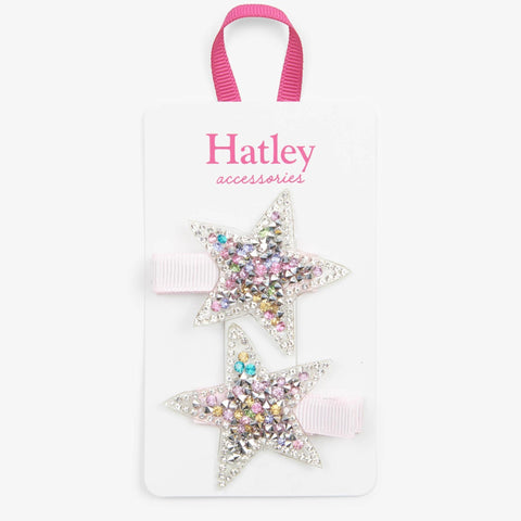 Hatley Twinkle Stars Hair Clips-Pumpkin Pie Kids Canada